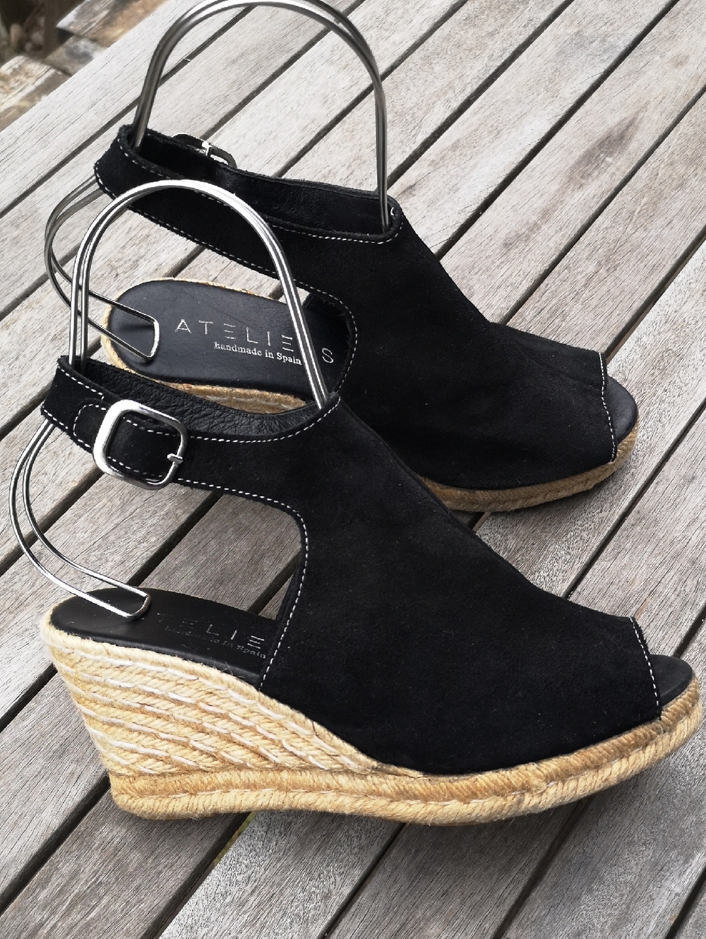Ateliers black suede espadrilles